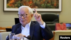 Taiwan Semiconductor Manufacturing Co. chairman Morris Chang during an interview in Hsinchu, Taiwan, Oct. 5, 2017.