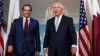 Secretary of State Rex Tillerson (right) meets with ‎Qatari Foreign Minister Sheikh Mohammed bin Abdulrahman Al Thani, June 27, 2017, at the State Department in Washington.