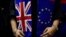 Brexit: the Union Jack (United Kingdom) and European Union flags