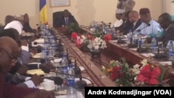 Le gouvernement tchadien, à N'Djamena, au Tchad, le 10 janvier 2018. (VOA/André Kodmadjingar)