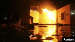 US consulate in Benghazi, Libya after attack