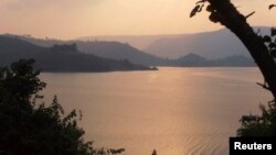 FILE - A general view of Lake Bunyonyi, a twisting 25-km (15.5-mile) long freshwater lake which lies in the far southwest of Uganda, Jan. 8, 2015. 