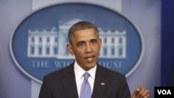 Presiden Amerika Barack Obama di Gedung Putih (Foto: dok).