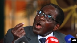Zimbabwean President Robert Mugabe