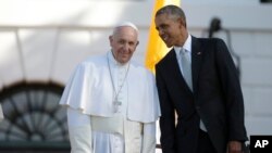 ปธน.โอบาม่าเป็นเจ้าภาพต้อนรับสมเด็จพระสันตะปาปาฟรานซิสที่ทำเนียบขาว