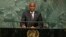 FILE - Haitian President Jovenel Moise addresses the 72nd United Nations General Assembly at U.N. headquarters in New York.