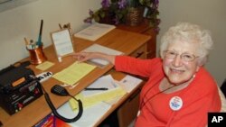 Helen Schlarman, 89, has multiple sclerosis and says ham radio lets her connect with friends she's not able to see in person.