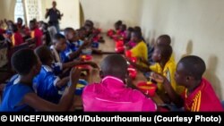 Enfants soldats démobilisés, issus de la milice de Kamuina Nsapu, au Centre de Transit et d'Orientation du Bureau National Catholique pour l'Enfance, le 17 mai 2017.