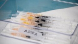 Syringes with AstraZeneca coronavirus disease (COVID-19) vaccines are prepared in Fasano, Italy, Apr. 13, 2021. (Reuters)
