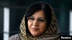 FILE - Member of the Afghan parliament Golalei Nur Safi.