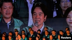 台湾副总统赖清德2023年7月16日在一场活动中发言。（路透社）