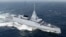 FILE - This handout image from French Naval defense and energy group DCNS in 2016, shows an artists impression of a proposed new-generation 4000-tonne digital frigate called the Belharra. - Greece will buy three frigates from France as part of a deeper "s
