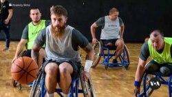 Wounded Ukrainian war vets train for wintry sports competition