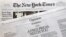 An editorial titled "A Free Press Needs You" is published in The New York Times, Thursday, Aug. 16, 2018, in New York. Newspapers from Maine to Hawaii pushed back against President Donald Trump's attacks on "fake news" Thursday with a coordinated series of editorials speaking up for a free and vigorous press. The Boston Globe, which set the campaign in motion by urging the unified voice, had estimated that some 350 newspapers would participate. (AP Photo/Mark Lennihan)