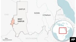 Mapa Zapadnog Dafura