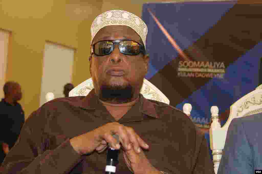 Sheikh Nur Barud Gurhan attended Saturday&#39;s town hall event hosted by VOA&#39;s Somali service in Mogadishu.