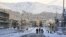 A view shows snow covered the Syrian capital Damascus, January 10, 2013.