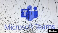 Illustration shows Microsoft Teams logo