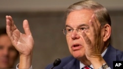 Senator Robert Menendez, legislator top Demokrat dari Komite Hubungan Luar Negeri Senat.