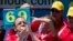 Joey Chestnut competes in Nathan's Famous Fourth of July International Hot Dog Eating Contest men's competition in New York, July 4, 2016.