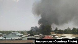 Mana hidhaa magaala Amboo keessatti harra gubate