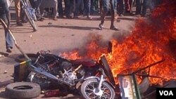 ARCHIVES- Une explosion à Gombe, Nigeria, le 1er février 2015.