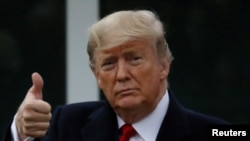 លោក​ប្រធានាធិបតី ដូណាល់ ត្រាំ ចាកចេញ​ពី​រដ្ឋធានី​វ៉ាស៊ីនតោន ទៅ​រដ្ឋ Florida កាលពី​ថ្ងៃទី៣១ ខែមករា ឆ្នាំ២០២០។