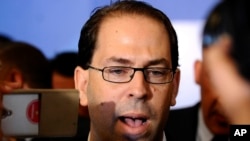 Le Premier ministre tunisien Youssef à Tunis, 3 août 2016. (AP Photo/Hassene Dridi)