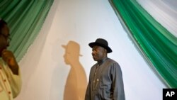 Shugaban Najeriya Goodluck Jonathan, Maris 26, 2015.