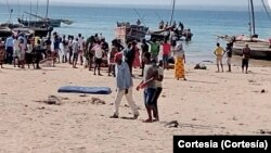 Deslocados de guerra chegam a Pemba, Cabo Delgado, Moçambique