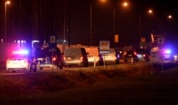 FILE - Bosnian nationals from Syria leave the Sarajevo airport, Dec. 19, 2019. Bosnian authorities said Thursday that a group of 25 Bosnian citizens have been sent back to Bosnia from camps in Syria, including former Islamic State fighters.