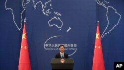 겅솽 중국 외교부 대변인.