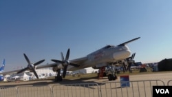 莫斯科航展上的图-95战略轰炸机，