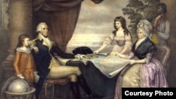 Martha and George Washington with their grandchildren (Courtesy of George Washington's Mount Vernon)