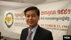 រូបឯកសារ៖ លោក យ័ប គឹមទឹង ប្រធាន​សមាគម​ខ្មែរ-អាមេរិកាំង​ដើម្បី​សិទ្ធិ​មនុស្ស​និង​លទ្ធិប្រជាធិបតេយ្យ​។ (ចាប ចិត្រា/VOA)