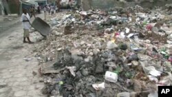 Scene of debris in Haiti one year after earthquake struck