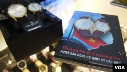 Watches made by Switzerland's Candino proclaim that the Paracel and Spratly islands belong to Vietnam, though China claims them, too.