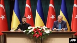 رجب طیب اردوغان، رییس جمهور ترکیه و ولادمیر زیلینسکی، رییس جمهور اوکراین 
