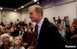 Tom Steyer, who founded the "Need to Impeach" campaign advocating for President Donald Trump's removal from office, appears at a town hall in Charleston, S.C., Dec. 4, 2018.