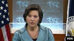Jurubicara Departemen Luar Negeri AS, Victoria Nuland menyambut baik undangan Burma.