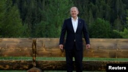 გერმანიის კანცლერი ოლაფ შოლცი დიდი შვიდეულის სამიტზე, გერმანია, ბავარიის ალპები