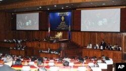 ទិដ្ឋភាពទូទៅនៃសម័យប្រជុំសភាកម្ពុជា។