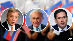 សមាជិកព្រឹទ្ធសភាអាមេរិកលោក Dick Durbin និងលោក Edward J. Markey ខាងគណបក្សប្រជាធិបតេយ្យ និងលោក Marco Rubio ខាងគណបក្សសាធារណរដ្ឋ បានគាំទ្រសេចក្តីព្រាងច្បាប់ស្តីពី«លទ្ធិប្រជាធិបតេយ្យនៅកម្ពុជា» ដែលនឹងអនុញ្ញាតឲ្យមានការបង្កកទ្រព្យសម្បត្តិ និងការមិនផ្តល់ទិដ្ឋាការ។