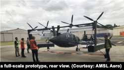 Vertiia full-scale prototype, rear view. (Courtesy: AMSL Aero)