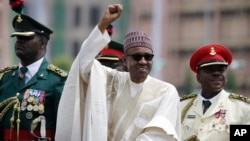 Sabon Shugaban Najeriya Muhammad Buhari ranar da aka rantsar dashi