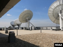 Each day NOAA's Satellite Operations Facility processes 16 billion bytes of data from 16 different satellites.