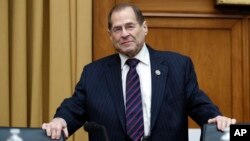 House Judiciary Committee ranking member Rep. Jerrold Nadler, D-N.Y., arrives for a House Judiciary hearing on Capitol Hill in Washington, Dec. 7, 2017, on oversight of the Federal Bureau of Investigation.