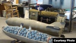 Foto bom fosfor (Foto Courtesy: Kapendam VXII Cendrawasih Papua)