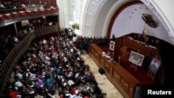 A view of a session of the National Constituent Assembly in Caracas, Venezuela, Aug. 8, 2017.