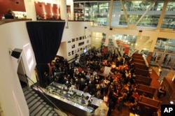 The AIDS Healthcare Foundation's 2015 World AIDS Day Commemoration takes place at Arclight Hollywood Theater in Los Angeles to celebrate having over 500,000 patients in care around the world, Dec. 1, 2015.